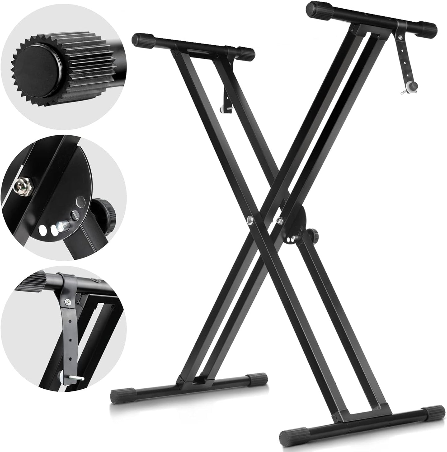 Adjustable Double Braced X-Style Keyboard Stand by CAHAYA