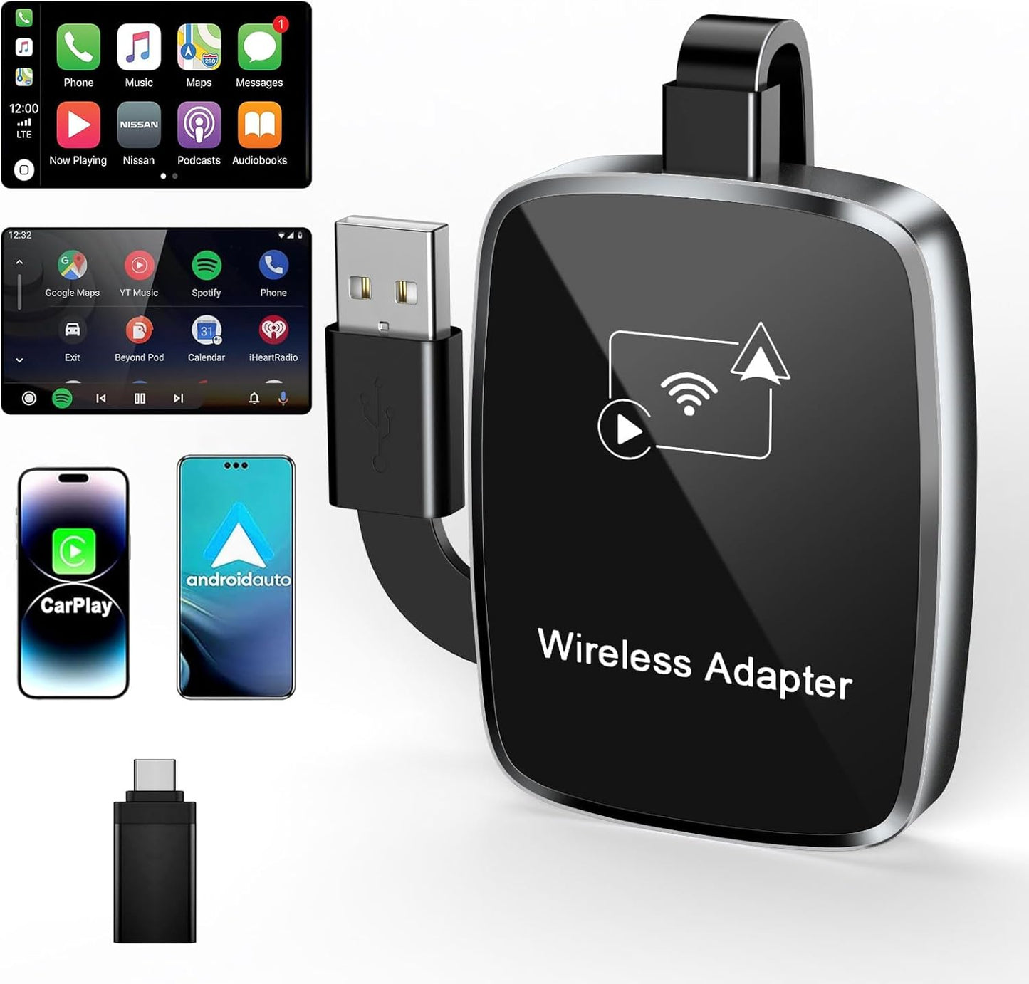 Wireless Carplay Adapter & Android Auto for Seamless Connectivity