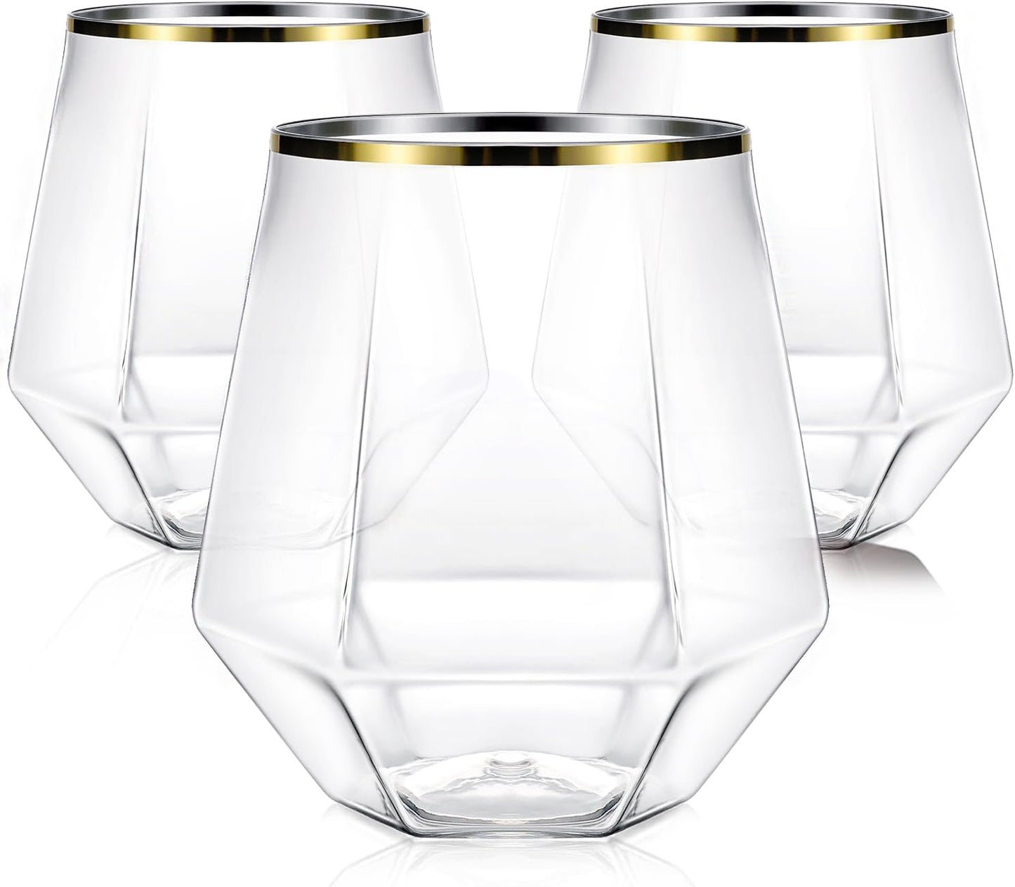 40 Pack Unbreakable Stemless Wine Glasses for Any Occasion