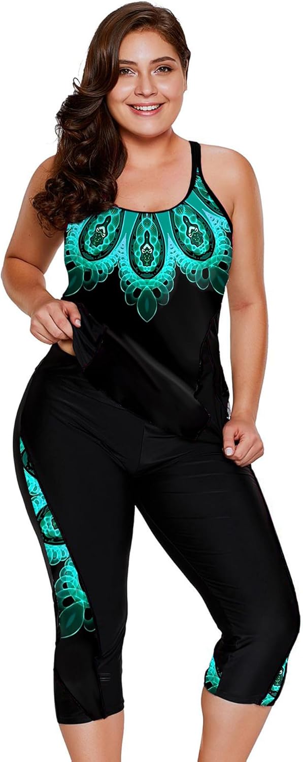 LALAGEN Womens Plus Size Swimsuits for Modest Beach Fun
