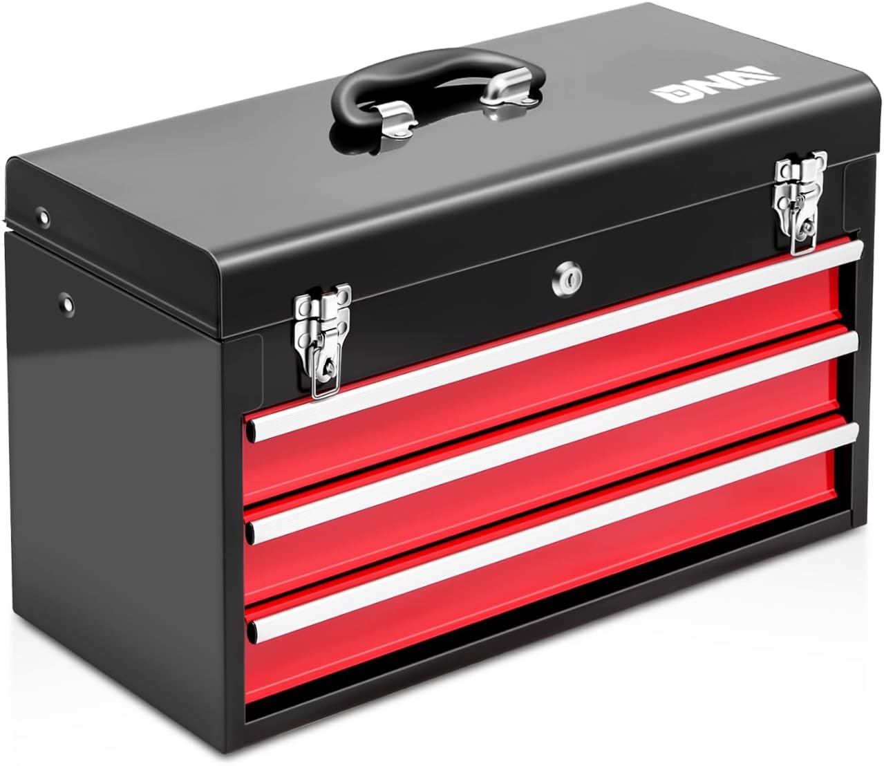 Portable Tool Box with Lockable Drawers for Home and Workshop