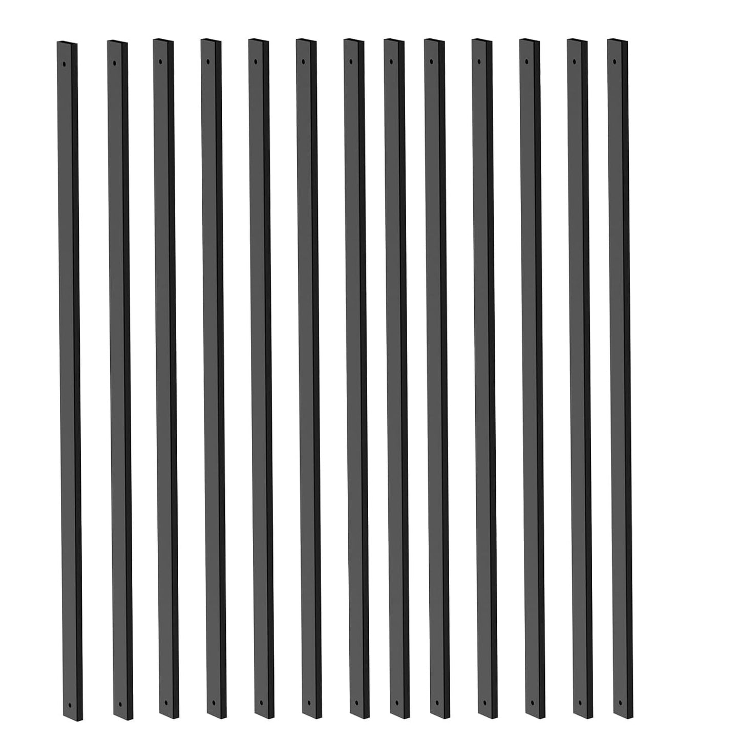 Stylish 26 Inch Metal Deck Balusters for Outdoor Stair Railing
