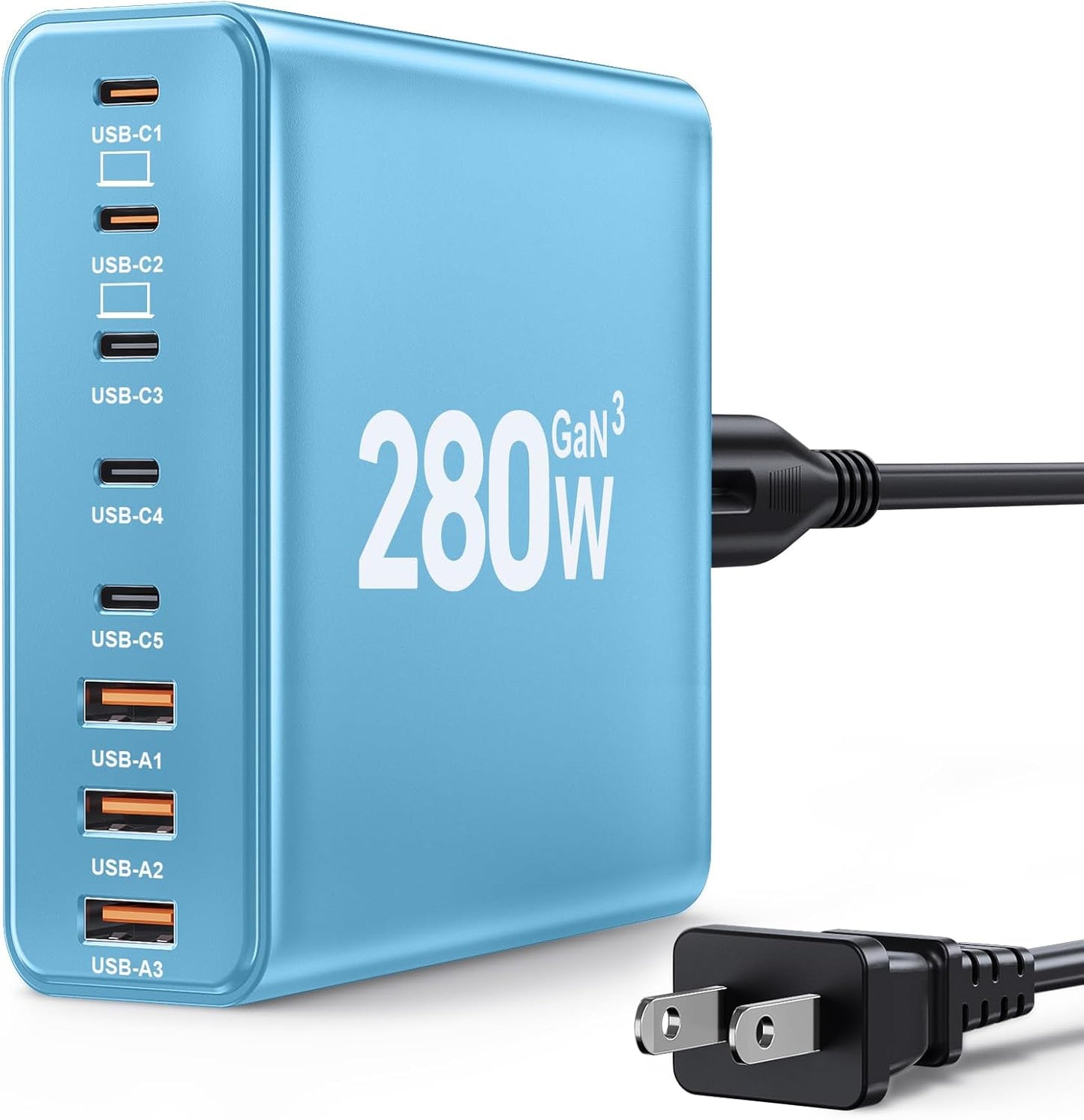 280W USB C Charger Block for Fast Charging Multiple Devices