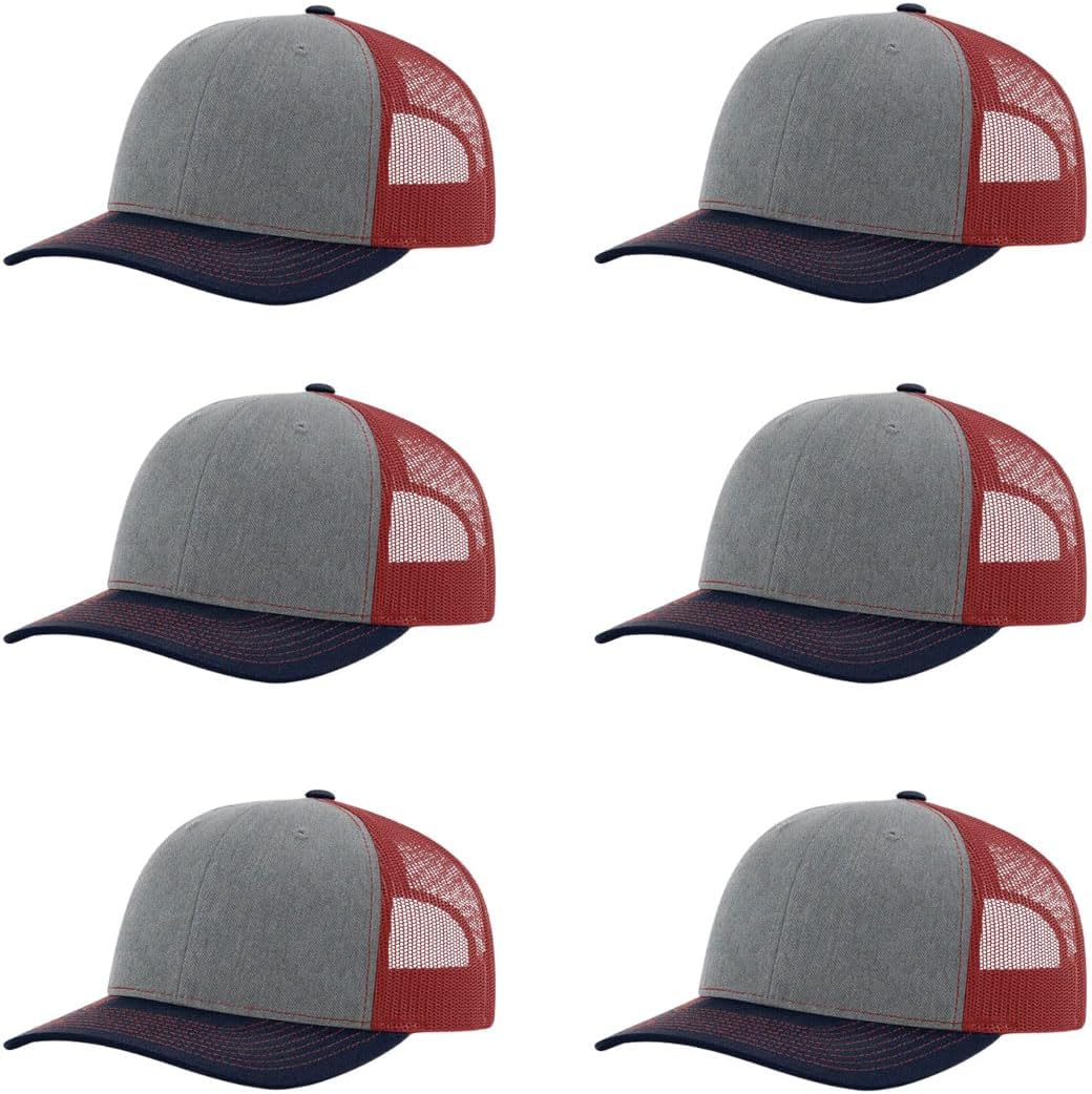 Richardson 112 Classic Six-Panel Adjustable Snapback Trucker Cap