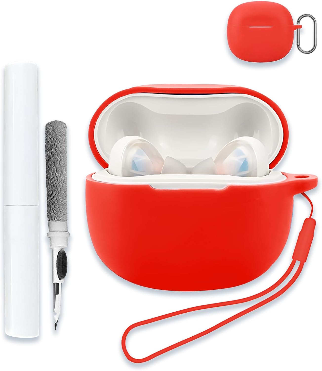 Red Silicone Case for Skullcandy Rail - Shock Resistant