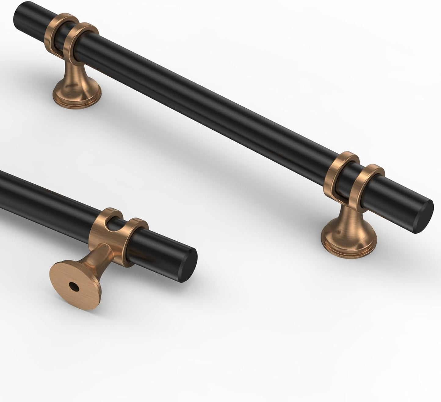 Asidrama 10 Pack 5 Inch Cabinet Handles in Bronze and Black