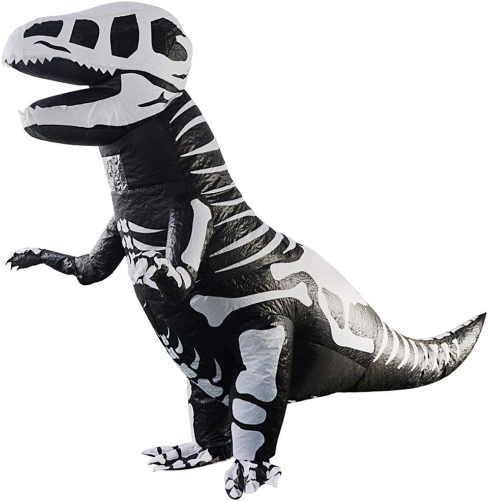 Skeleton Dinosaur Inflatable Costume for Halloween Fun