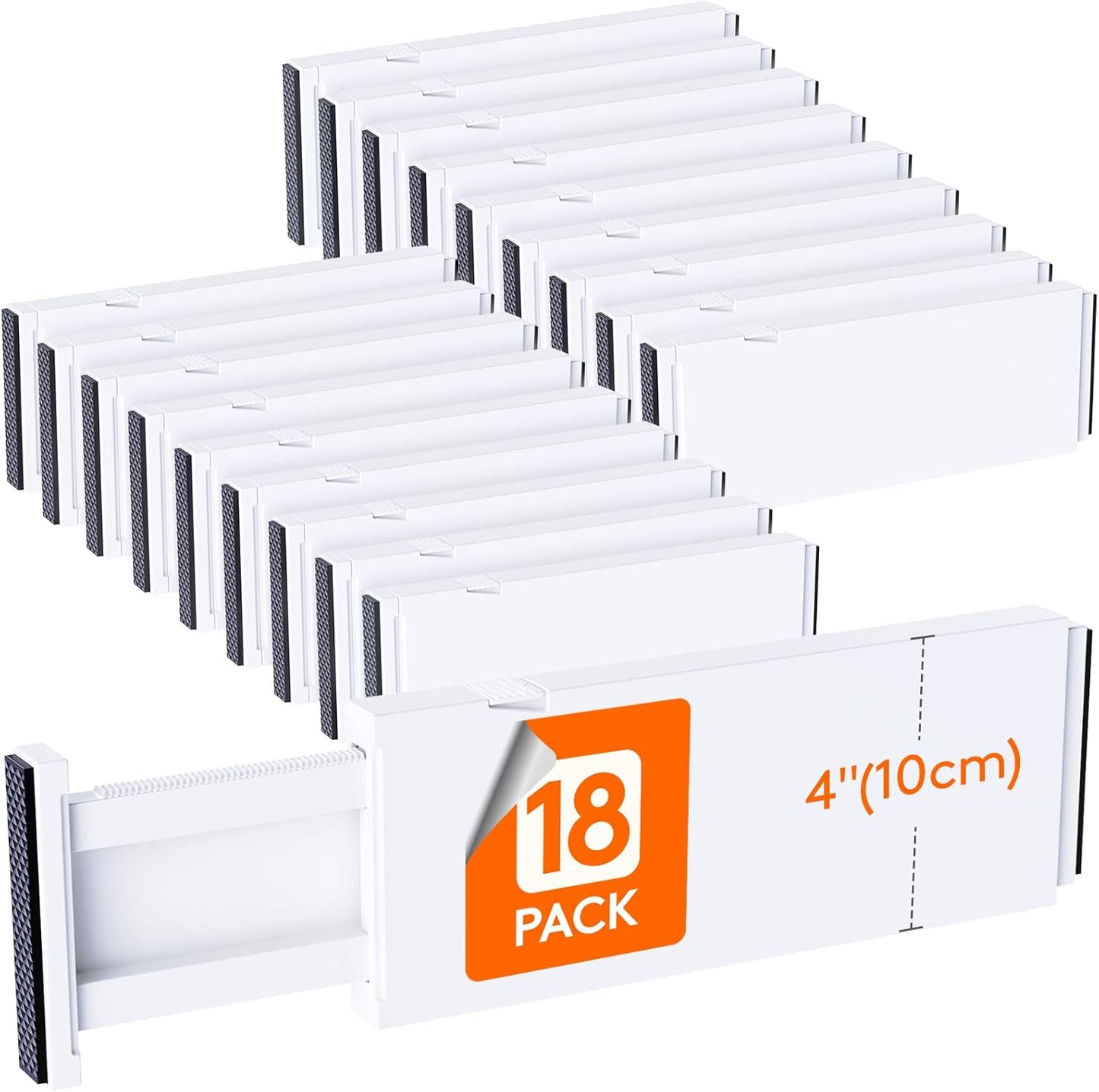 Lifewit 18 Pack Drawer Dividers for Ultimate Organization