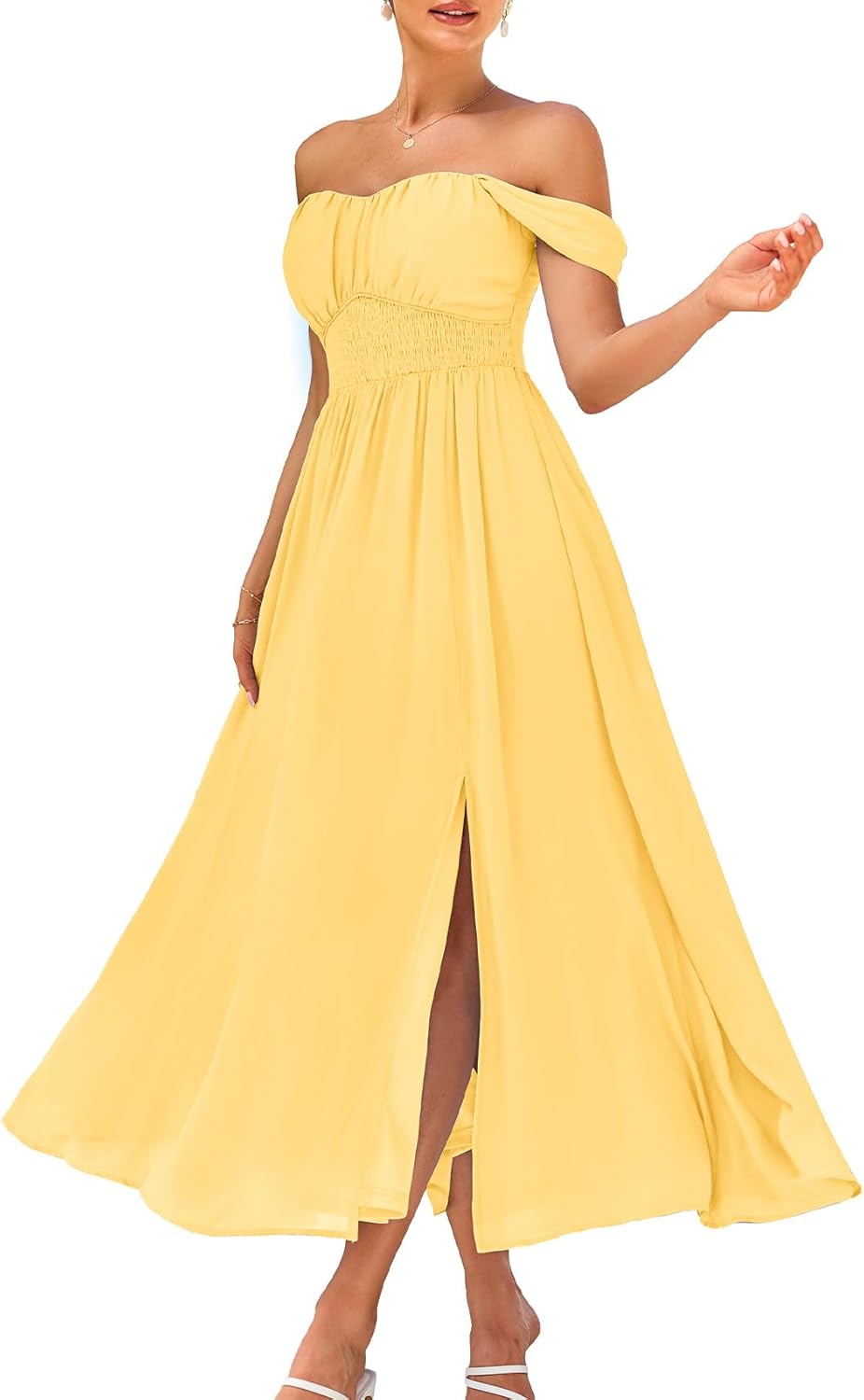 GRACE KARIN Women's Summer Floral Print A Line Maxi Dress