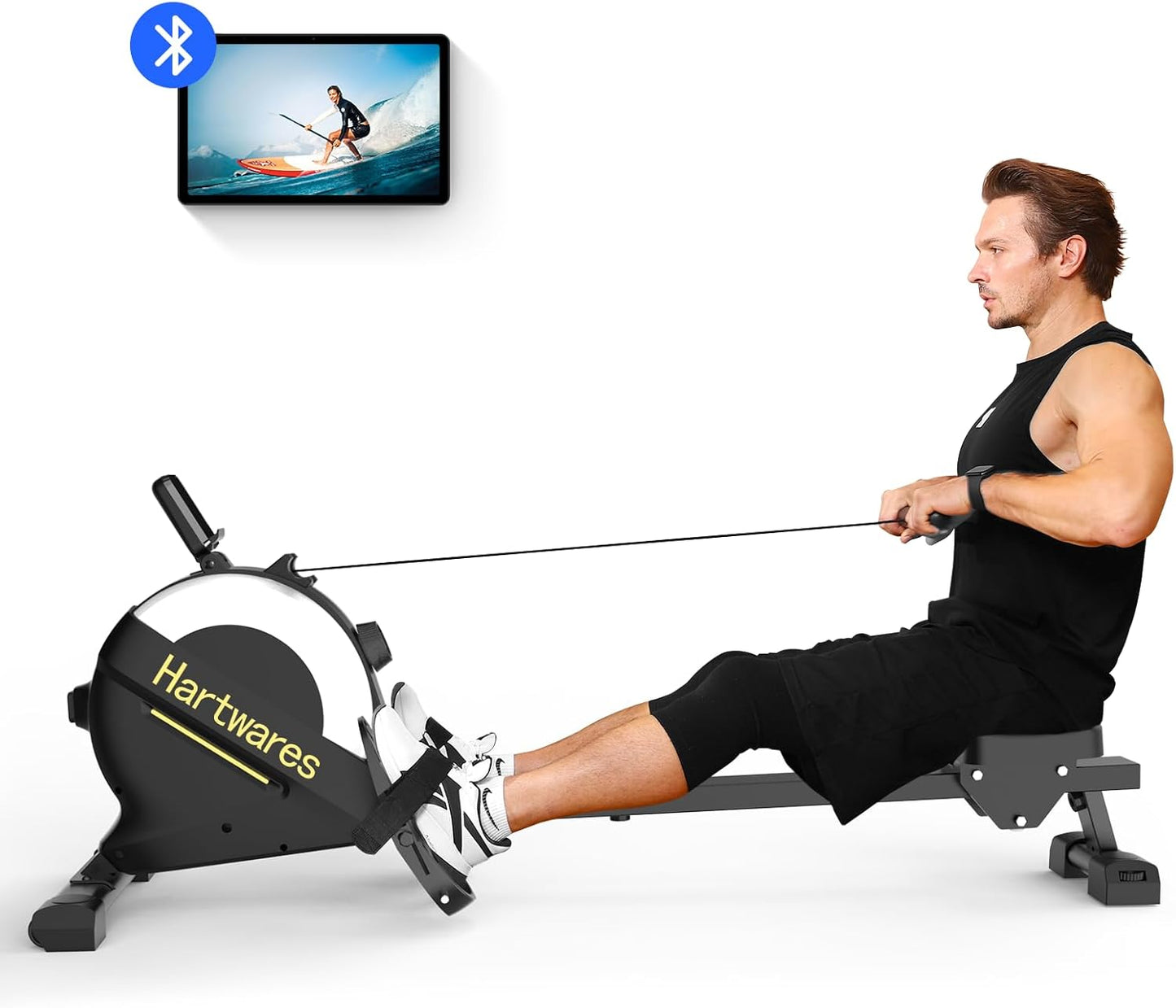 Hartwares Magnetic Rowing Machine - 77lbs High Resistance