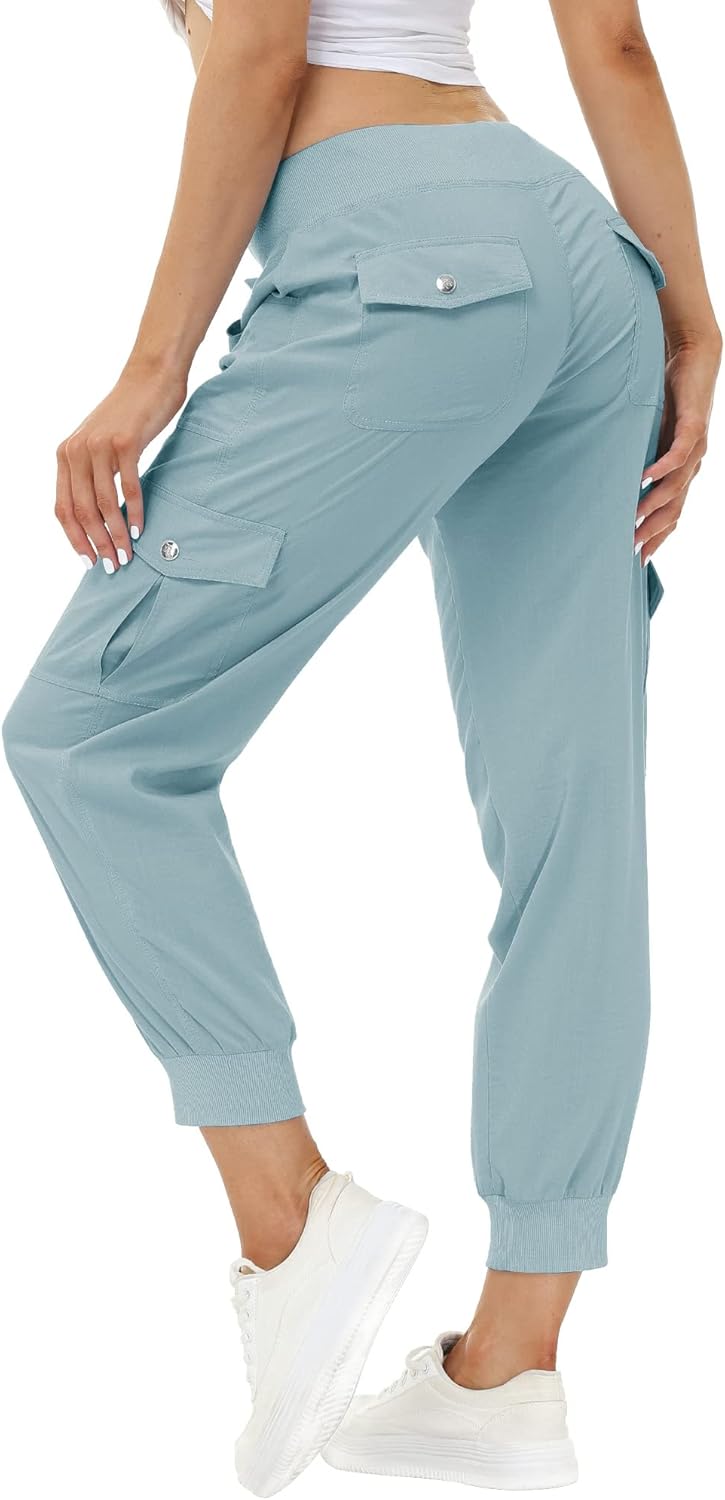 MoFiz Women's Lightweight Hiking Cargo Pants for Outdoor Fun