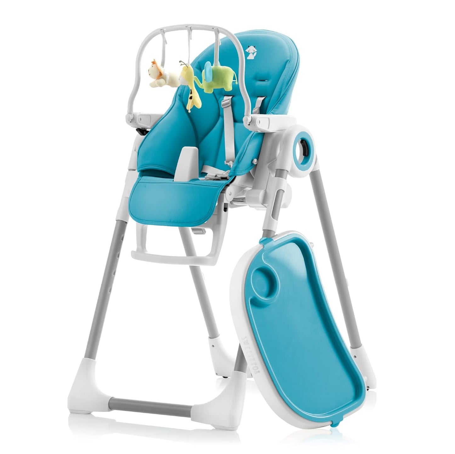 Adjustable Baby High Chair with 7 Heights - Foldable & Safe