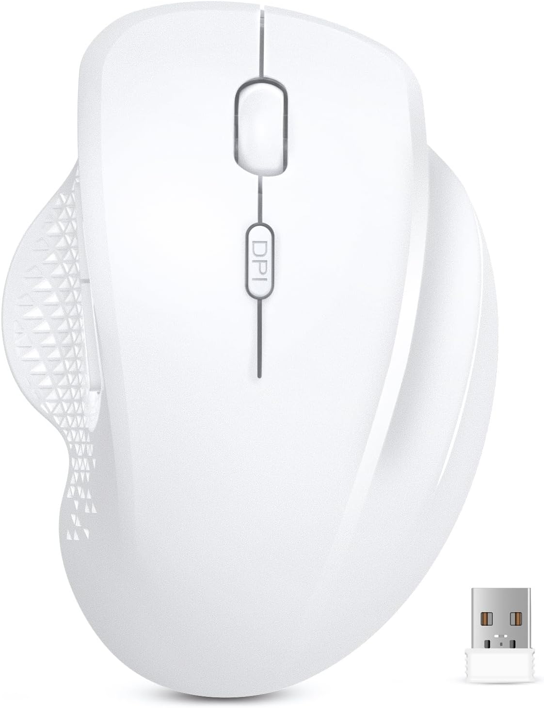 Anycool Ergonomic Wireless Mouse - Rechargeable & Portable