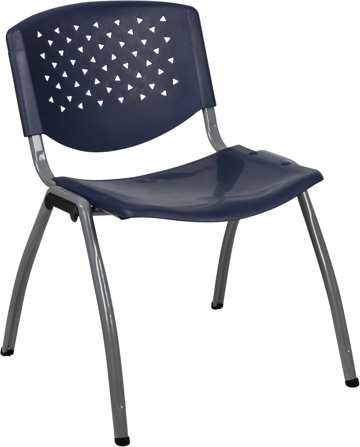 HERCULES Series Navy Plastic Stack Chair with 880 lb Capacity