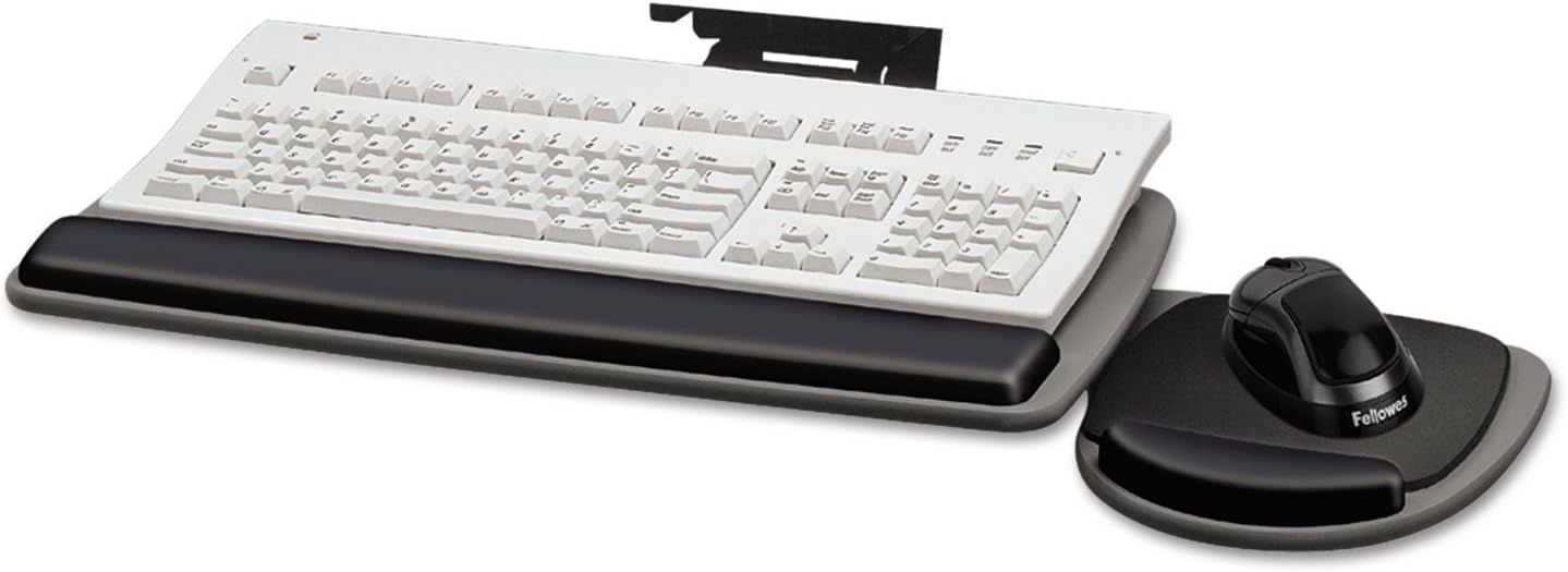 Fellowes Adjustable Keyboard Platform - Ergonomic Comfort at Your Fingertips!