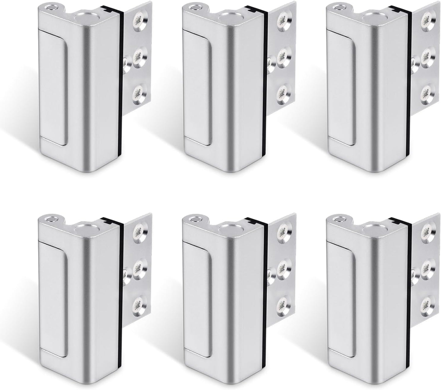 6PACK Home Security Door Reinforcement Lock for Maximum Safety