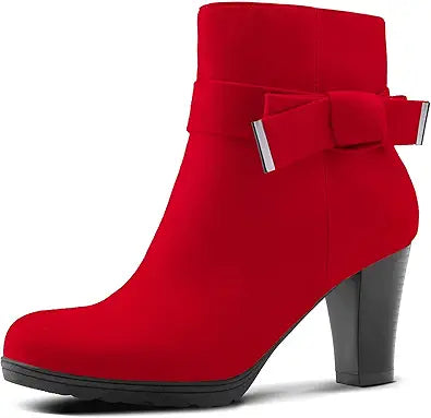 mysoft Women's Booties with Heel for Stylish Comfort and Support