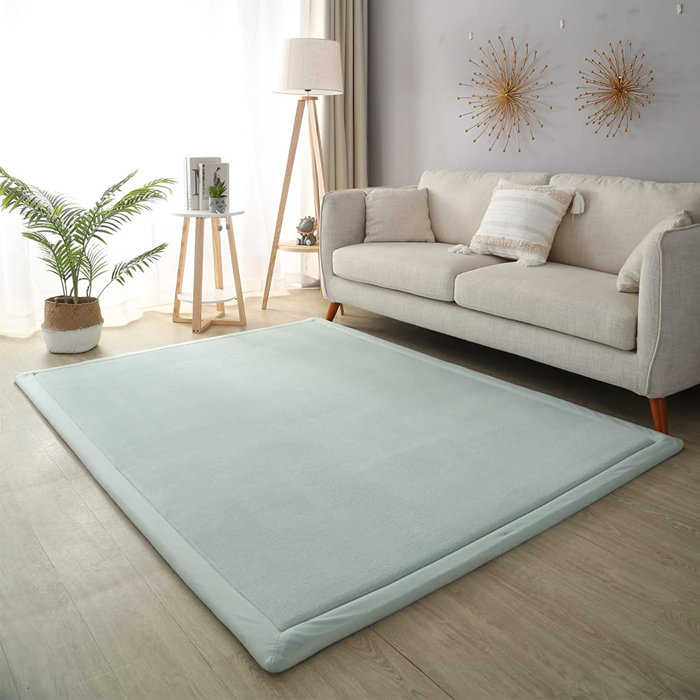 Loartee Coral Velvet Crawling Rugs for Toddler Play Areas