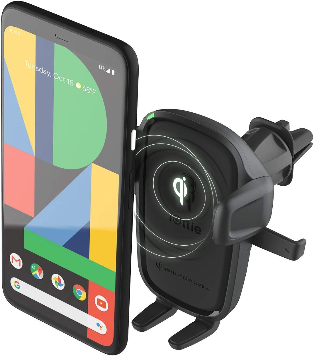 iOttie Car Charger Easy One Touch Wireless 2 Qi Charging Mount