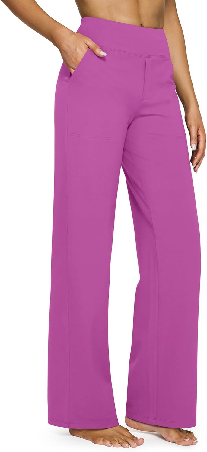 G4Free EverGoing Yoga Pants for Women with Pockets and Comfort