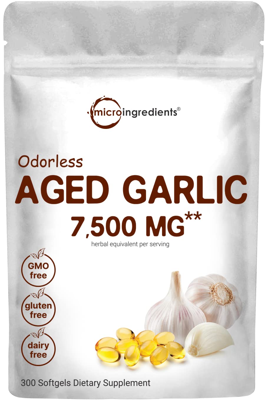 Potent 2 Years Aged Garlic Extract, 300 Softgels