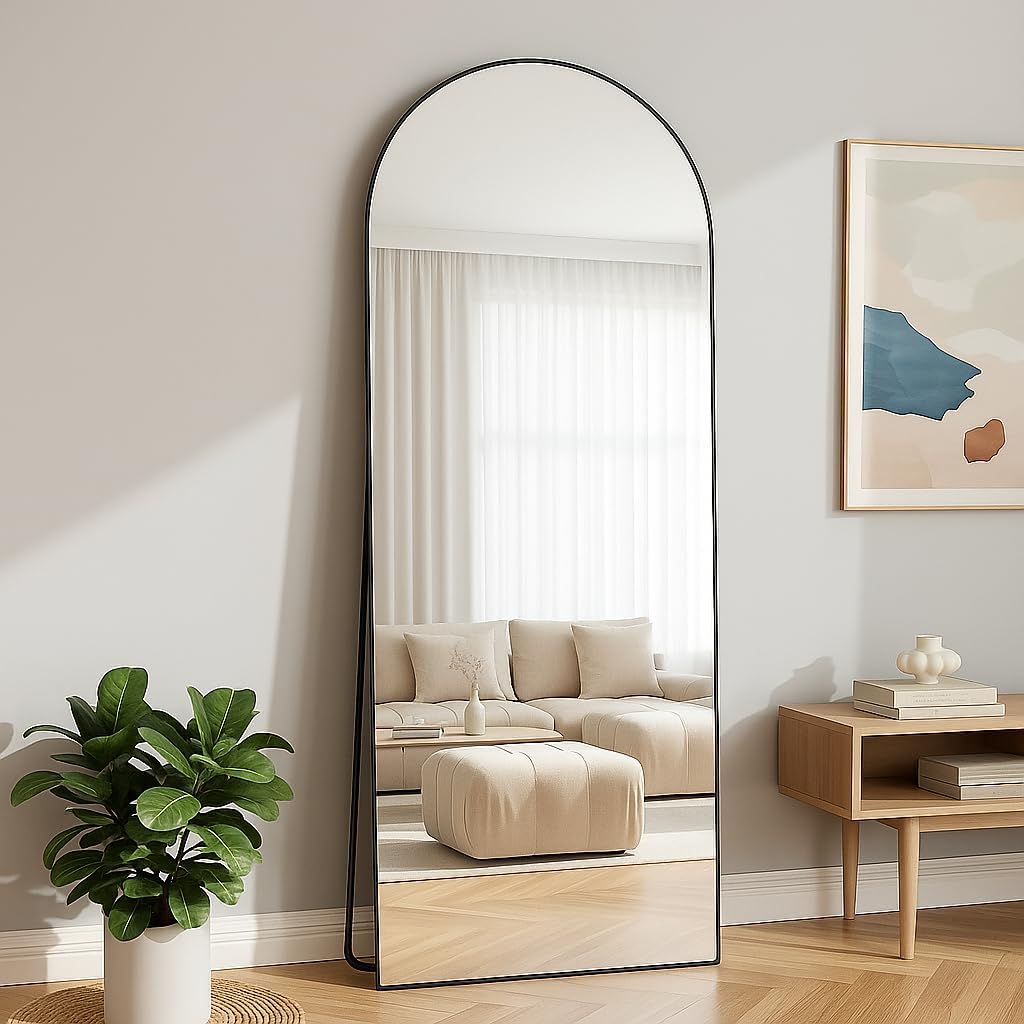 BEAUTYPEAK Full Length Mirror 71x26 with Unique Arched Design
