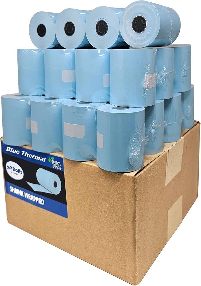 Premium German Blue Thermal Paper - BPA Free