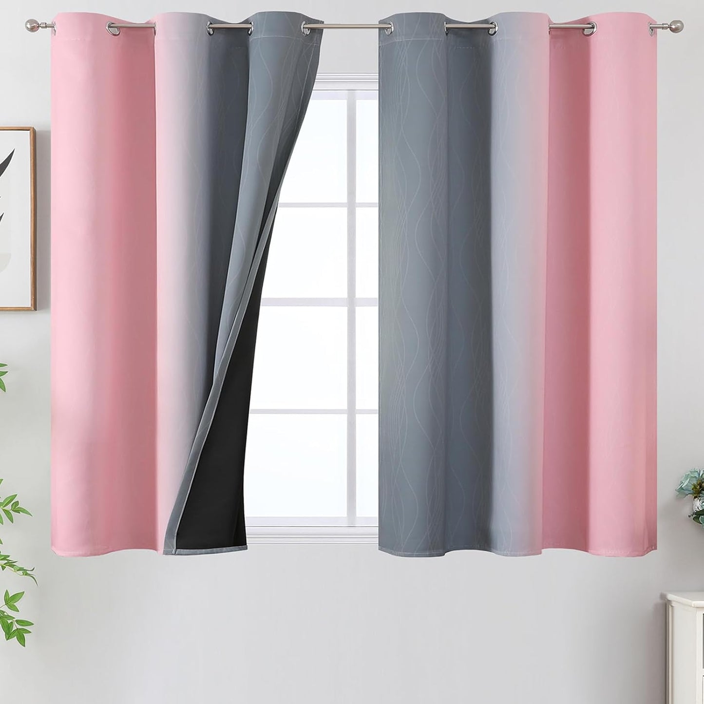 Ombre Blackout Curtains for Room Darkening and Energy Saving