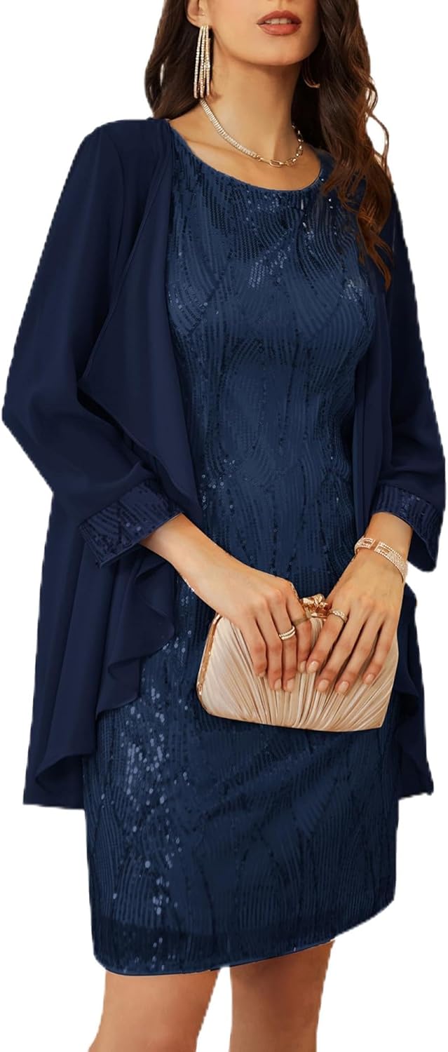 GRACE KARIN Women's Sequin Dress for Wedding Guests & More