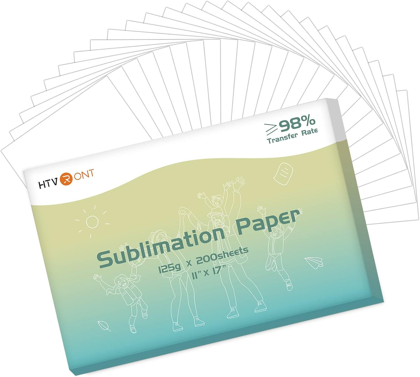 HTVRONT Sublimation Paper 11x17 Inch for Vibrant Transfers