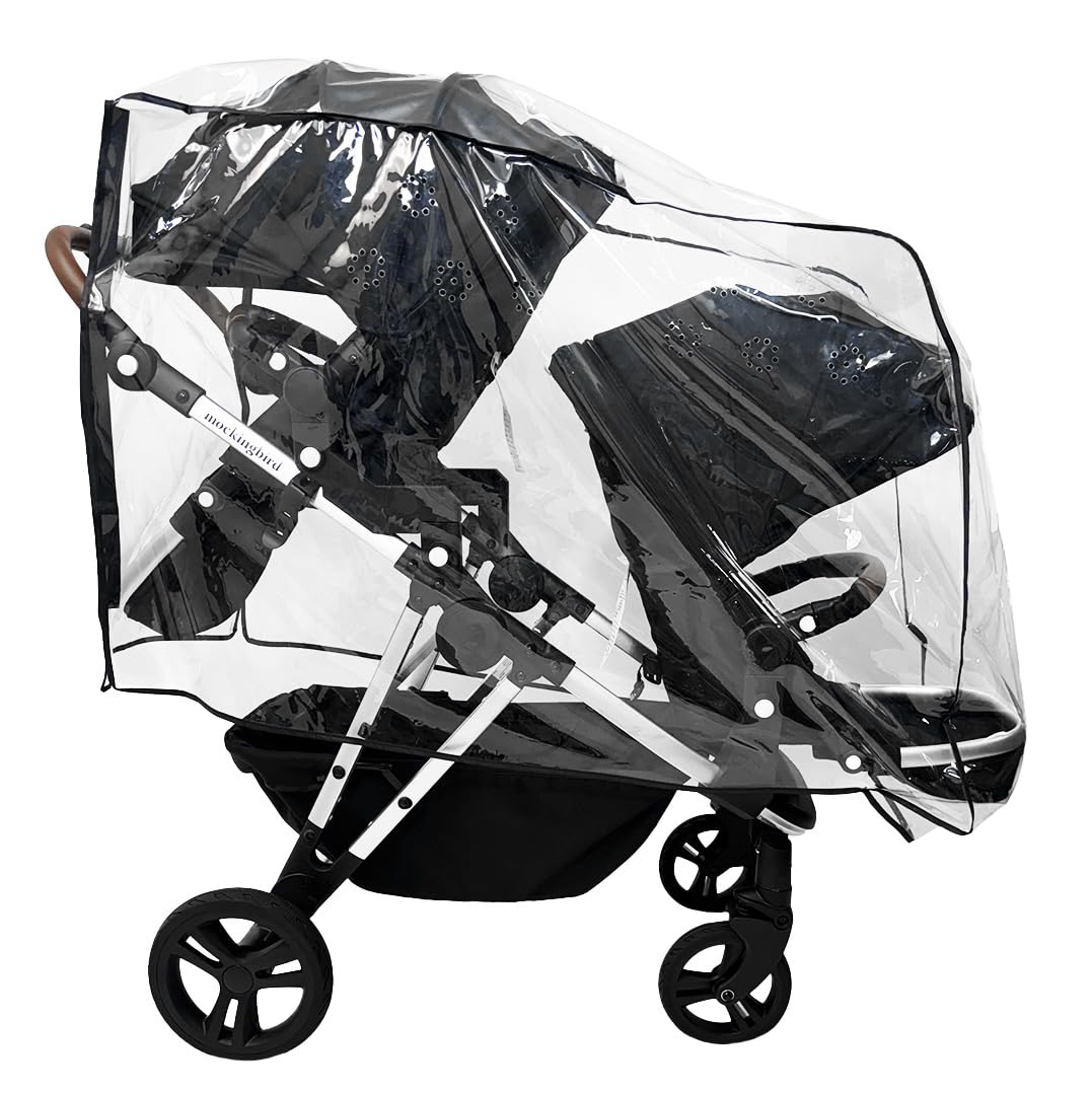 SASHA'S Double Rain and Wind Cover for Mockingbird Stroller