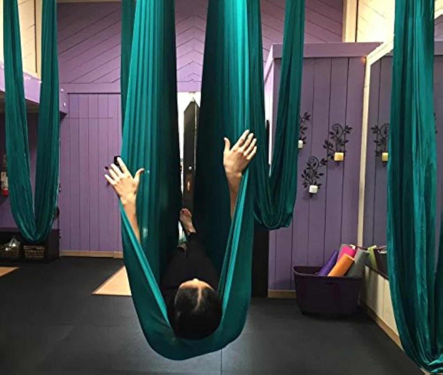 F.Life Aerial Silk Yoga Hammock for Inversion and Strength Training
