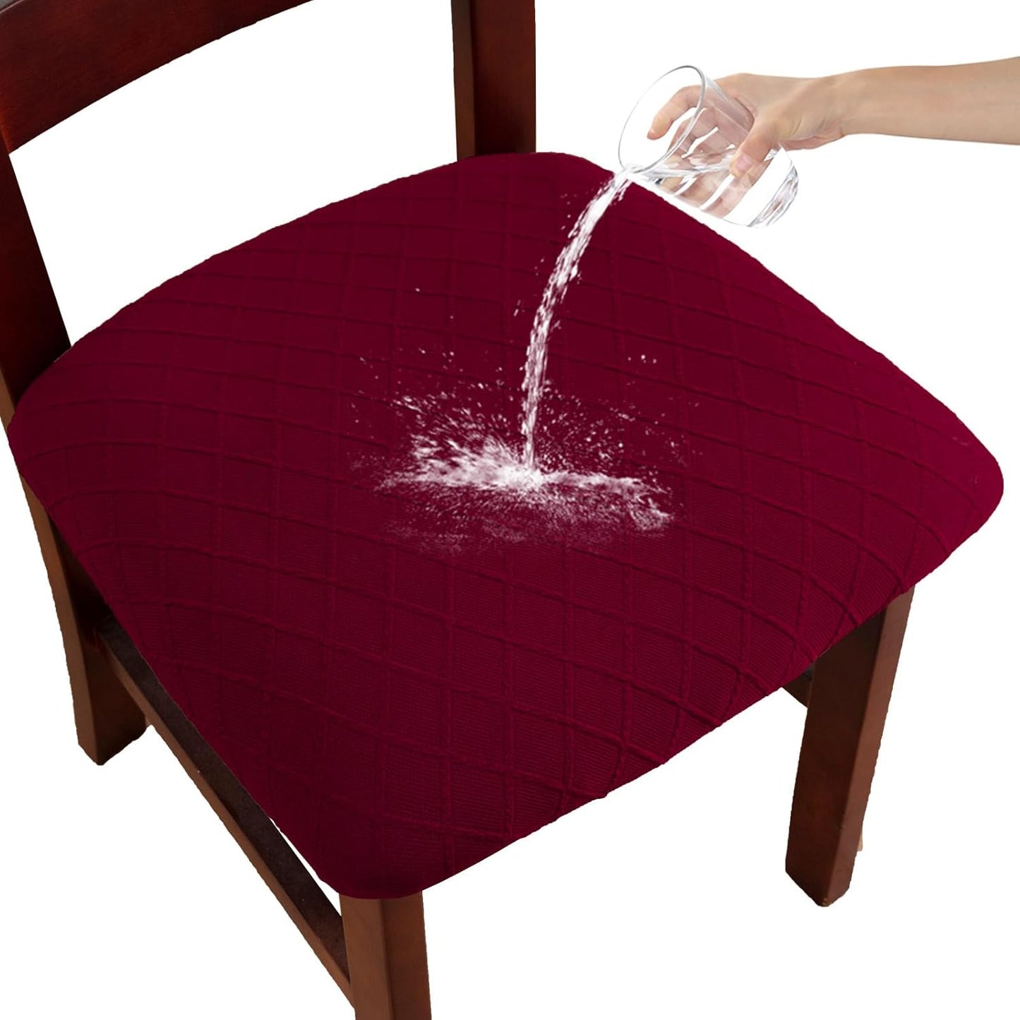 Waterproof Chair Seat Covers Set of 6 for Dining Room Use