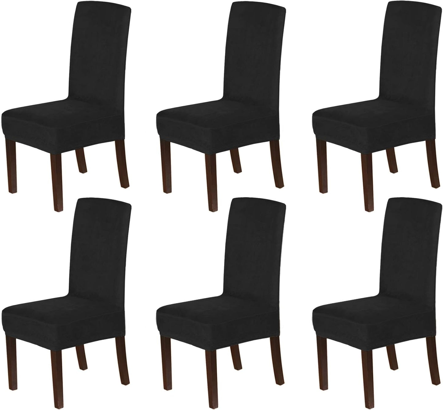 H.VERSAILTEX Velvet Dining Chair Covers for Elegant Dining Rooms