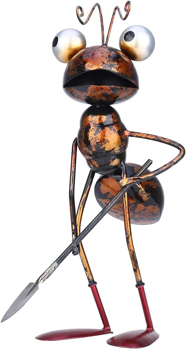 Charming Metal Ant Garden Decor Sculpture for Indoor and Outdoor