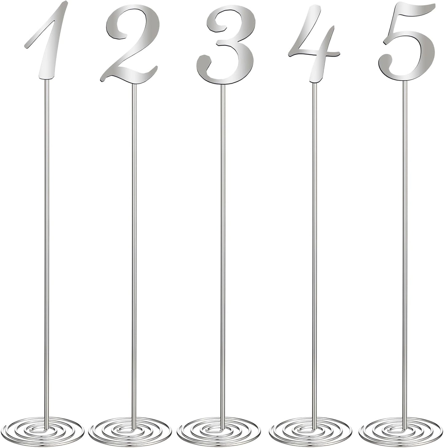 Therwen 20 Pcs Metal Table Numbers for Wedding Reception Events