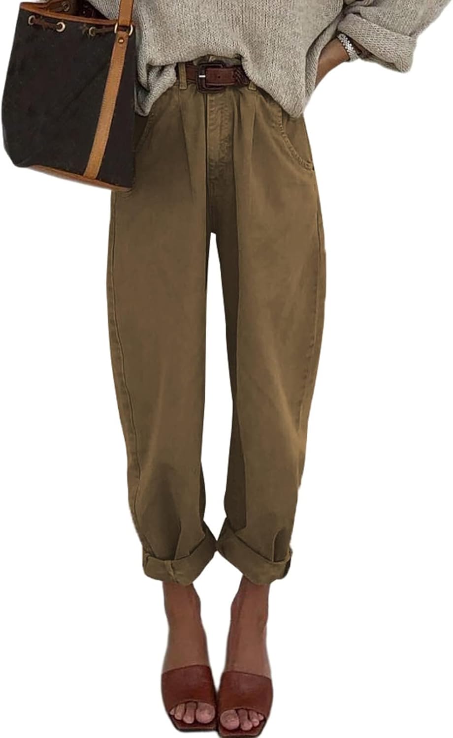High Waisted Baggy Jeans for Women - Stylish and Comfortable Fit