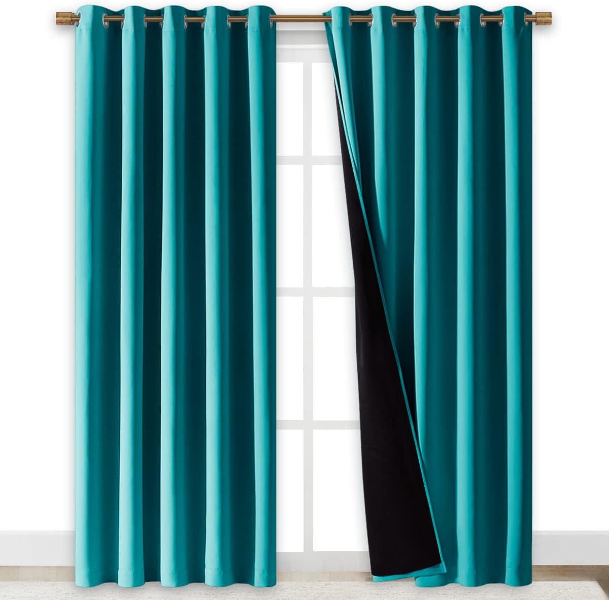 NICETOWN 100% Blackout Window Curtain Panels for Total Darkness