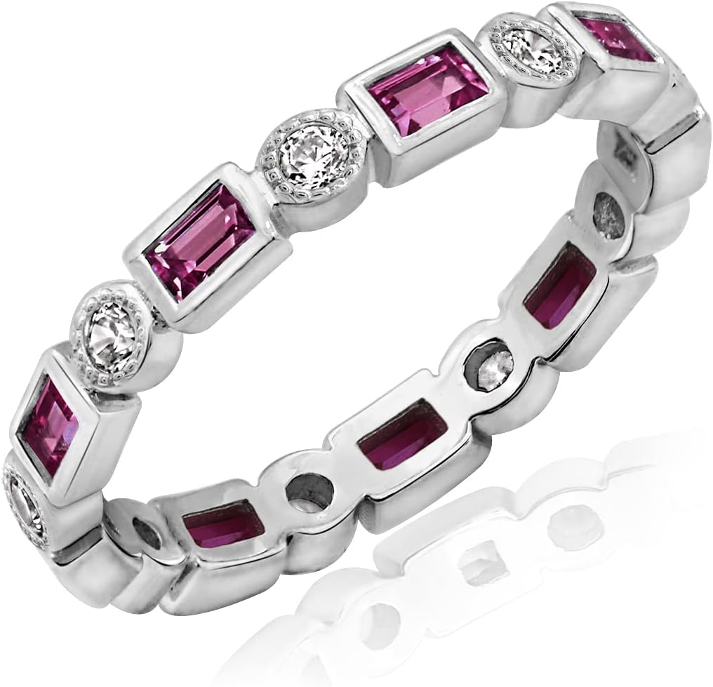 Essentials Platinum-Plated Eternity Band Ring Review