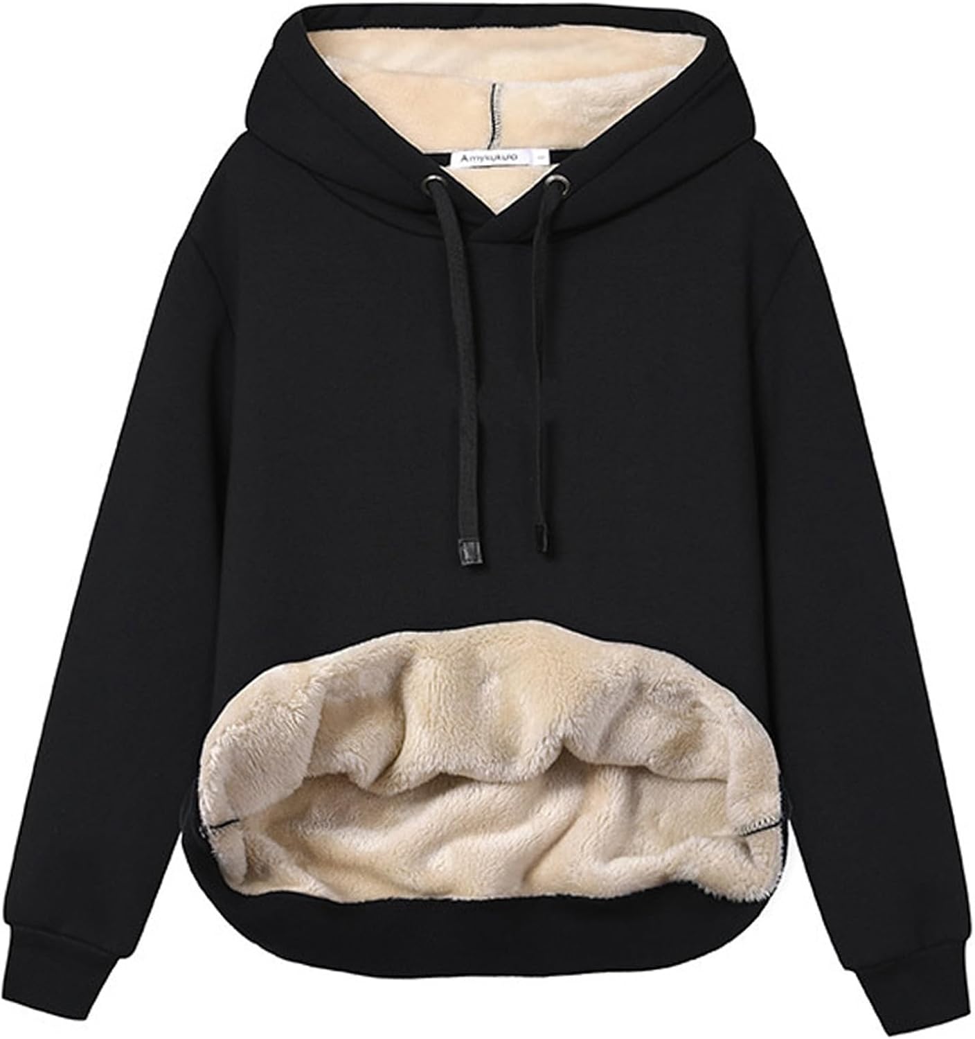 Gihuo Women's Winter Warm Hoodie Sherpa Fleece Lined Pullover