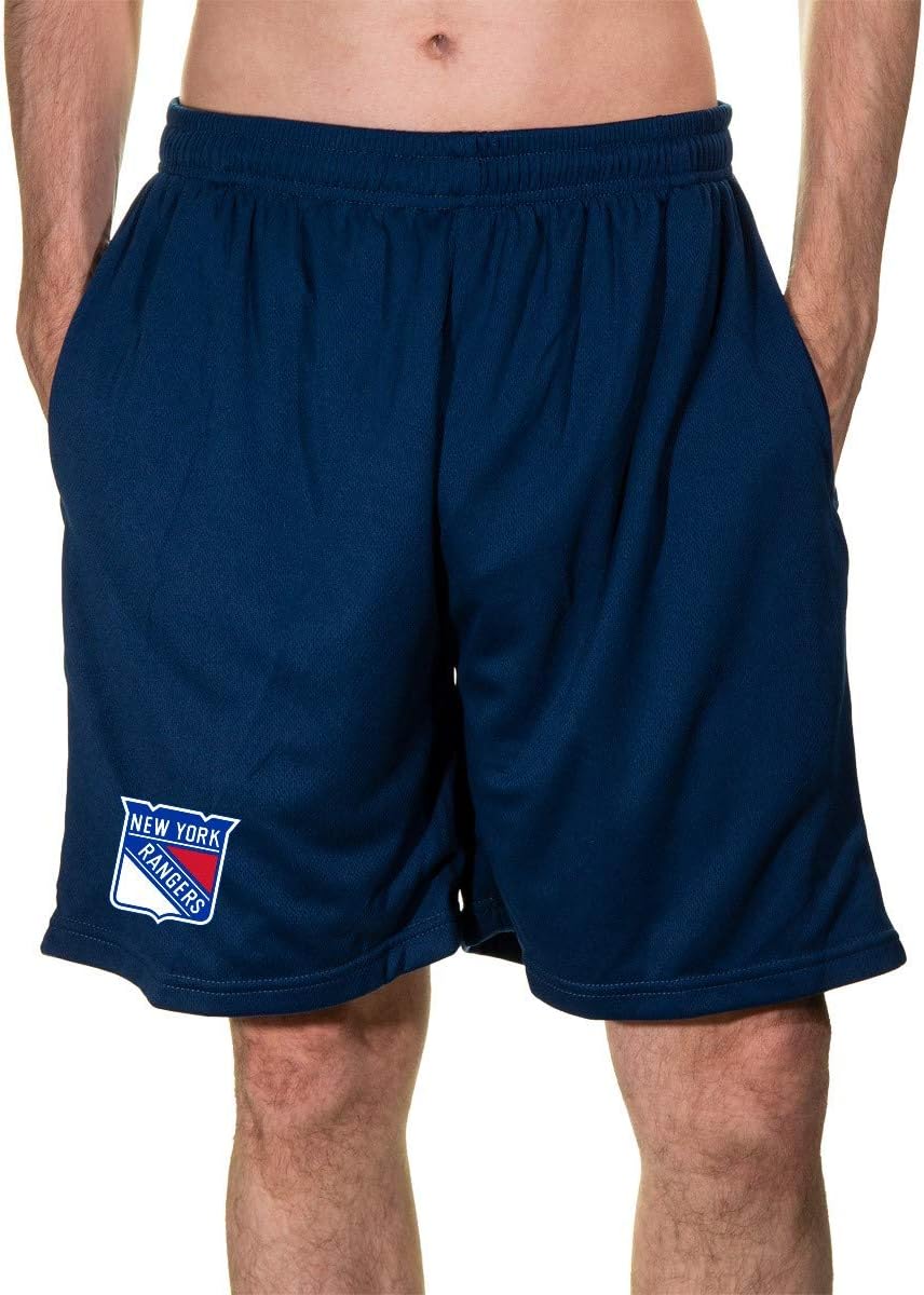 Calhoun NHL Men's Team Logo Air Mesh Shorts for Comfort