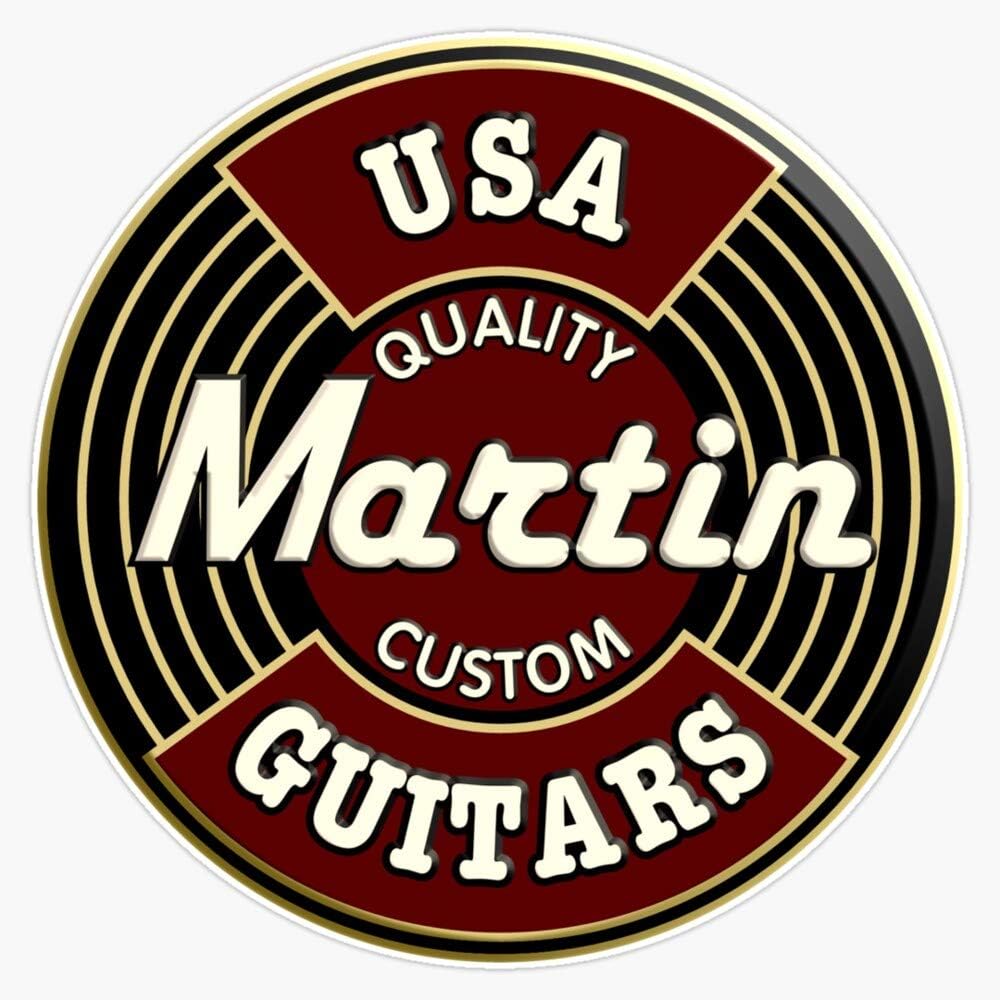 Waterproof Martin Guitar Vinyl Sticker Decal by EMC Graphics