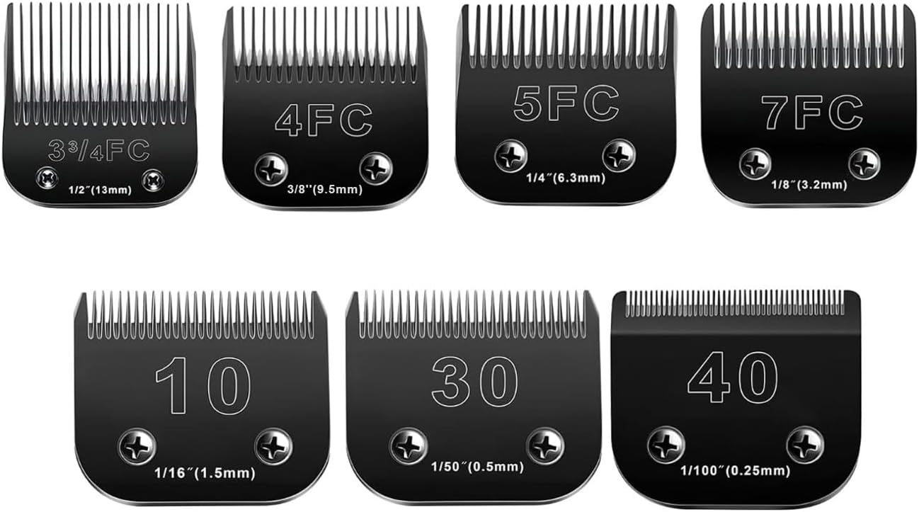 10 Blades Dog Grooming Blades for Andis Oster Wahl Clippers