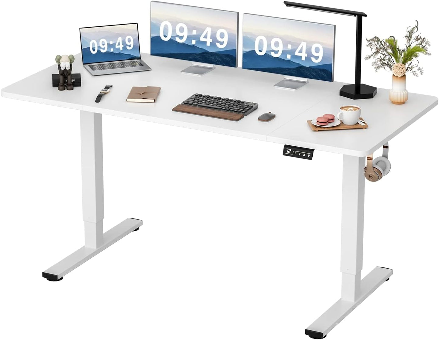 Furmax Electric Height Adjustable Standing Desk for Home Office