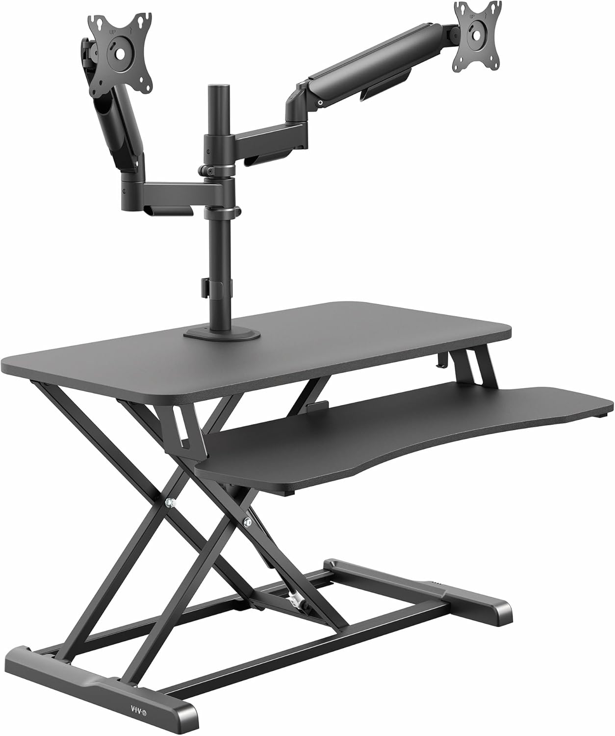 VIVO 32 inch Standing Desk Converter with Dual Monitor Mount