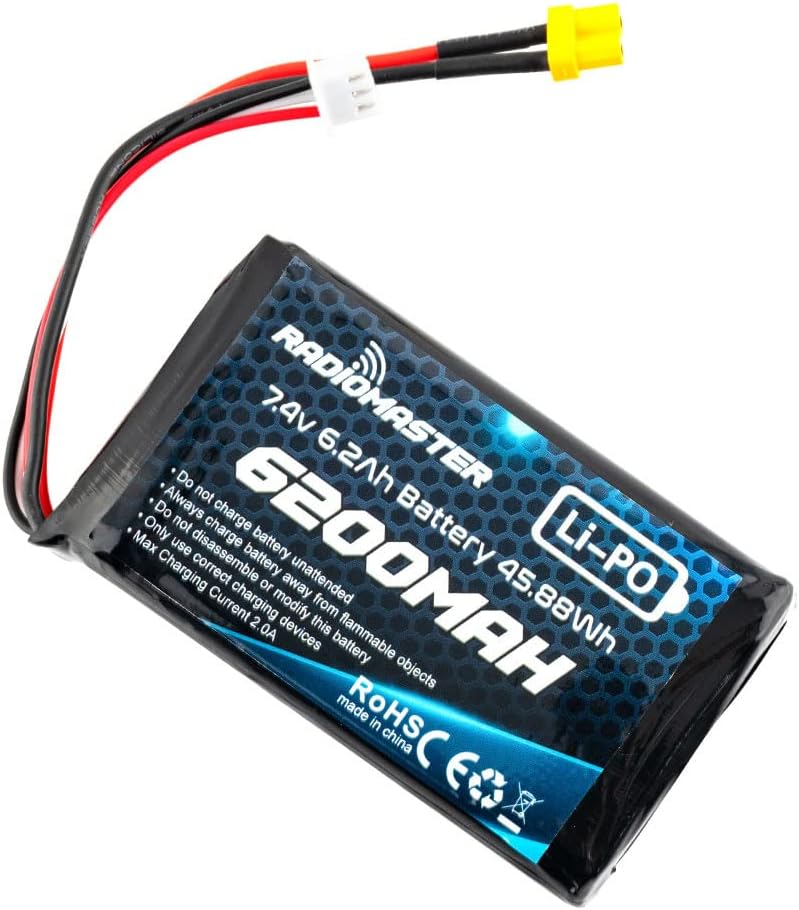 RADIOMASTER SoloGood 7.4V 2S 6200mAh LIPO Battery for RC