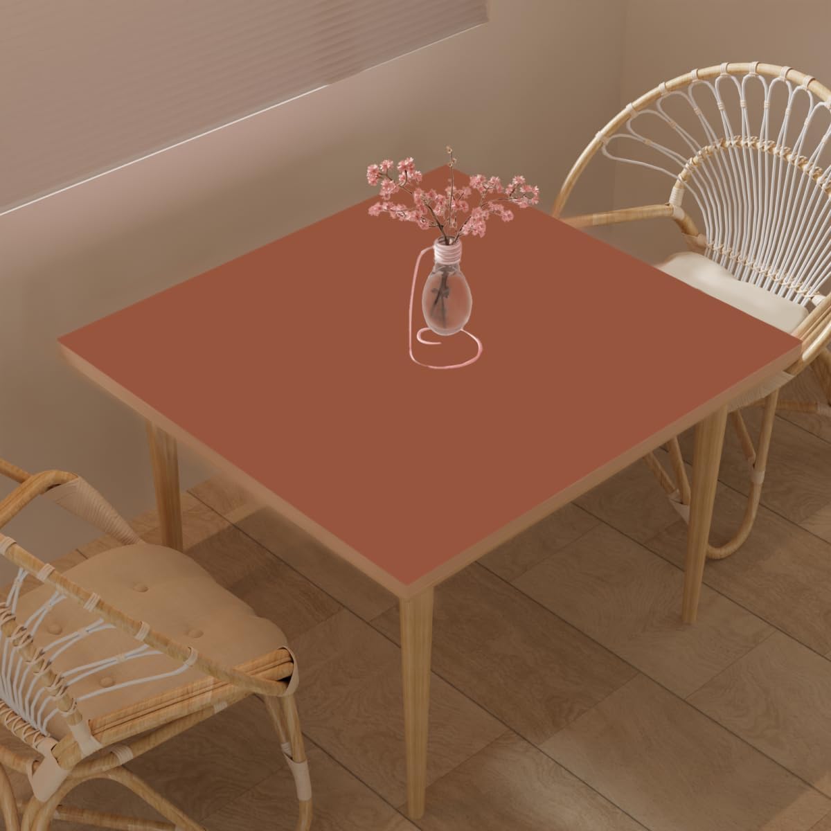 Leather Table Cover Protector for Dining Room Table 42x42 Inch
