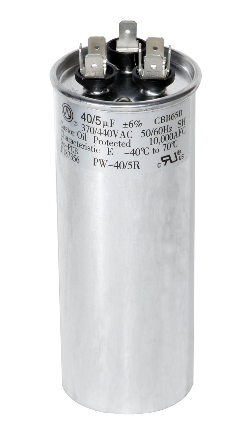 PowerWell Dual Run Capacitor 40/5 MFD - Boost AC Performance!
