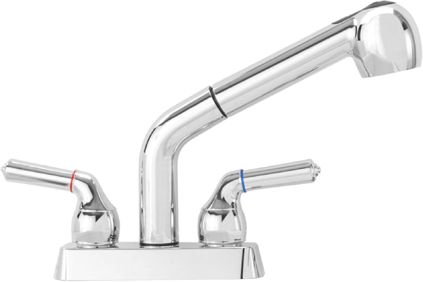 JS Jackson Supplies Dual Handle Pull Out Faucet for Utility Sinks