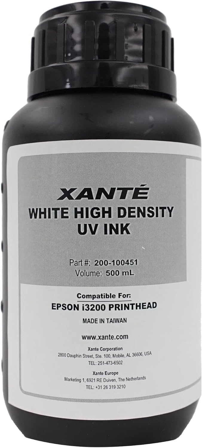 Xante Vivid UV White Ink 500ml - Crisp Prints!